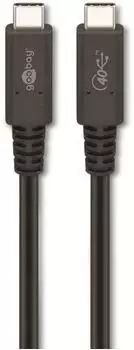 Goobay USB4 Gen 3x2 Kabel USB-C auf USB-C, 40Gbit/s, 100W, 1m (60200)