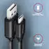 Axagon Twister-Kabel USB-C auf USB-A 2.0, 0,6m, schwarz (BUCM-AM10TB)