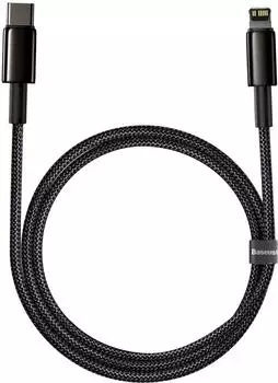 Baseus Tungsten Gold USB-C zu Lightning Kabel 20W, 1m, schwarz (CATLWJ-01)