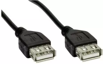 Akyga USB-Kabel USB-A Buchse auf USB-A Buchse 1,80m schwarz (AK-USB-06)