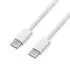 Value USB-C auf USB-C Kabel USB 2.0, 60W, 2m, weiß, Textilmantel (11998341)