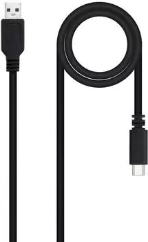Nanocable USB 2.0 auf USB-C Kabel 3A, schwarz, 0,5m (10.01.2100)