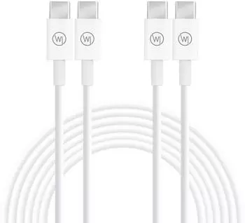 Wicked Chili USB-C auf USB-C Kabel 1m, 60W Fast Charge, wei&szlig; (844335)