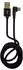 LC Power USB-A zu Micro-USB Kabel, schwarz, gewinkelt, 1m (LC-C-USB-MICRO-1M-2)