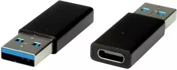 Value USB 3.0 Adapter Typ-A Stecker auf USB-C Buchse (12.99.2998)