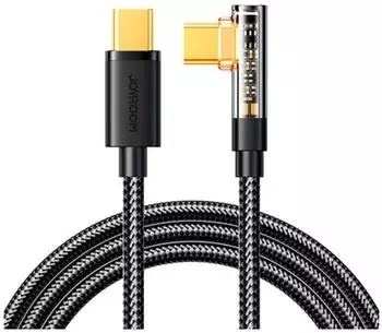 Joyroom S-CC100A6 Gaming USB-C auf USB-C Kabel 90° 100W 1,2m schwarz (S-CC100A6)