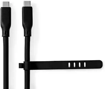 Nedis USB-Kabel USB 3.2 Gen 1, USB-C auf USB-C, 60W, 5Gbps, 1,50m, schwarz (CCGB64800BK15)