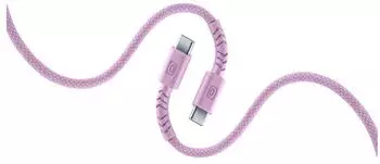 Cellular Line Flexi Braided Data Cable USB-C auf USB-C 60W 1,5m, pink (USBDATAUBRC2C15P)