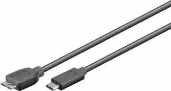 Goobay USB-C auf Micro-B 3.0 Kabel, schwarz, 0,6m (67995)