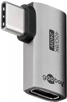 Goobay USB-C-Adapter 90° horizontal, USB4, 240W, 40Gbit/s (74441)