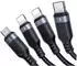 Joyroom S-A18 4-in-1 USB-Kabel USB-A zu USB-C / Lightning / Micro-USB 1,2m (S-1T4018A18)