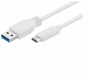 MicroConnect USB 3.2 Gen 1 Kabel USB-C auf USB-A, 0,5m, weiß (USB3.1CA05W)