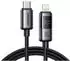 Joyroom S-A16 Pro Prism USB-C auf Lightning Kabel mit Display, 30W, 1,2m, schwarz (S-A16 Pro)