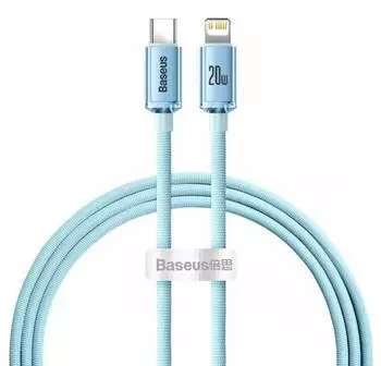 Baseus Crystal Shine USB-C auf Lightning Kabel 20W 1,2m blau (CAJY001303)