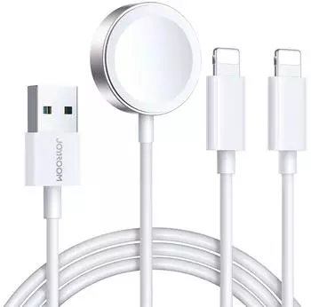 Joyroom 3-in-1 Kabel USB-A zu Lightning, magnetisch, 1,2m, weiß (S-IW007)
