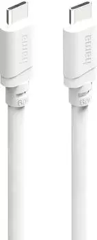 Hama USB-C auf USB-C Ladekabel 2.0, 60W, 1m, weiß (00201807)