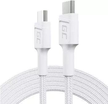 GreenCell PowerStream USB-C auf USB-C Kabel 2m 60W wei&szlig; (KABGC29W)
