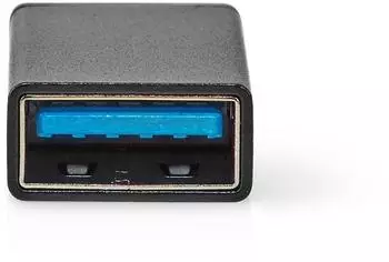 Nedis USB-Adapter USB 3.2 Gen 1, USB-C Stecker auf USB-A Buchse, 5Gbps, OTG (CCGB64915BK)