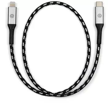 VW USB-C auf Lightning Kabel 50cm beleuchtetem Logo (000051446CA)