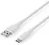 Nedis USB-Kabel USB-A auf USB-C, USB 2.0, 15W, 480Mbps, 1,50m, weiß (CCGB60800WT15)