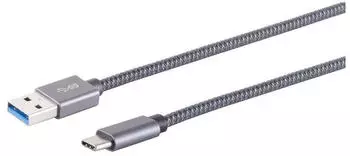 S-Conn USB-A auf USB-C Adapterkabel 3.2 Gen. 2, 1,5m (13-38150)