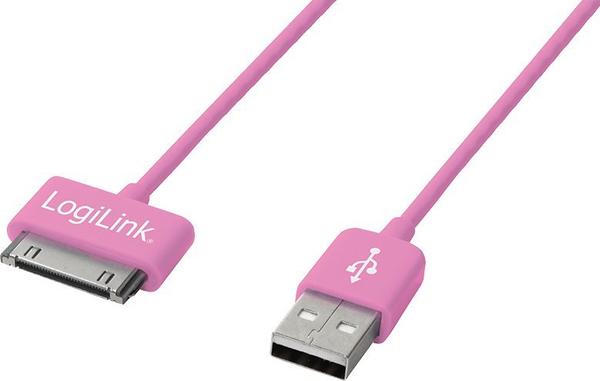 LogiLink Daten- & Ladekabel für iPhone, iPad & iPod rosa