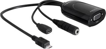 DeLock Adapter MHL Micro USB > VGA + Micro USB + Klinkenbuchse (65336)