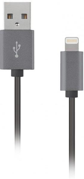 Artwizz Lightning auf USB Datenkabel Alu titan (1 m)