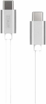 Artwizz USB-C Kabel zu USB-C männlich (1m) silber