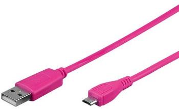 Goobay micro-USB Sync-/Ladekabel (1m) pink