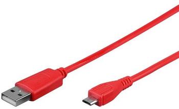 Goobay micro-USB Sync-/Ladekabel (1m) rot