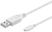 Goobay - Micro-usb Lade- Und Synchronisationskabel, F&uuml;r Android-ger&auml;te, Wei&szlig;.
