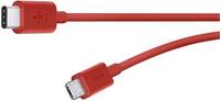 Belkin USB-C 2.0 Ladekabel zu micro USB (1,8m) rot