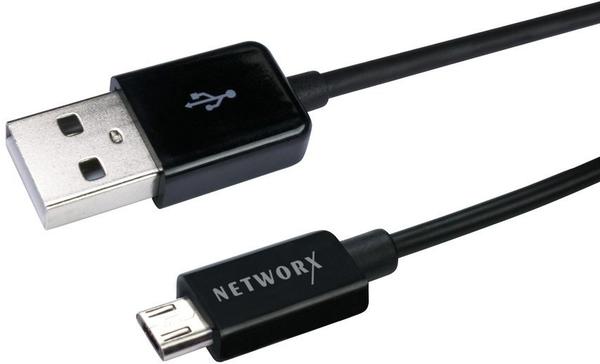 Networx Basic Ladekabel Micro-USB auf USB (2m)