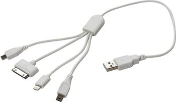 Eufab Universal USB Ladekabel (4 Adaptern)