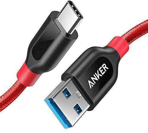 Anker Tech Anker PowerLine+ USB-Kabel 3.0 USB-A/-C (0,9m) rot