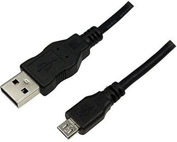 LogiLink USB zu micro-USB "Style" Kabel (1,8m) schwarz