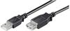 Goobay 68625 - USB 2.0 Hi-Speed Verlängerungskabel 0.6 m schwarz - Kabel -