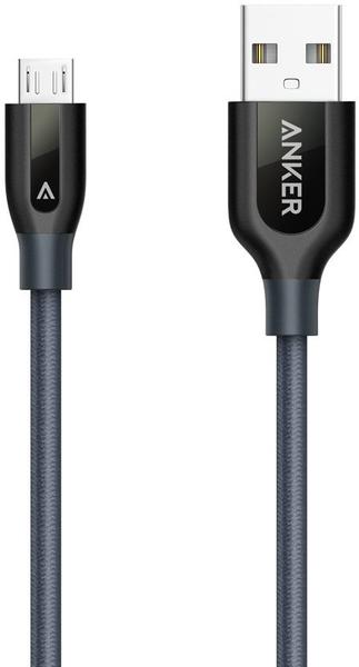 Anker PowerLine+ micro-USB Kabel 0,9m grau