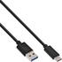 InLine USB-C to USB-A 3.1 Cable 0,5m schwarz (35716)