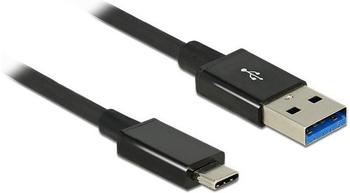 DeLock 3.1 USB-C auf USB-A Kabel 1,0m schwarz