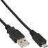 InLine micro-USB 2.0 to USB-A Cable 1,5m schwarz
