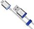 MiPow GlowSync Micro USB Sync- & Ladekabel 200cm blau