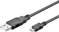 Goobay GOOBAY USB 2.0 Kabel USB-A/Micro-USB, 0,15 m USB-Kabel