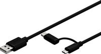 Goobay Usb 2.0 Typ C/b Anschlusskabel 71892, 1 M, Schwarz