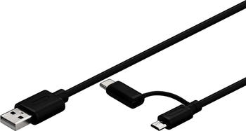 Goobay USB 2.0 Kabel mit USB-C und Micro-B
