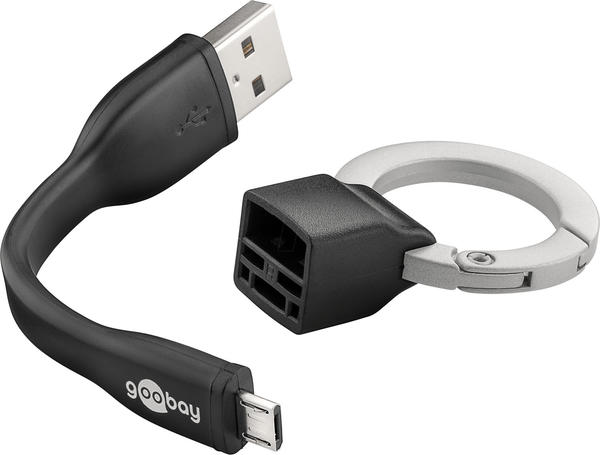 Goobay Schlüsselanhänger mit mirco-USB Kabel (71810)