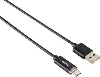 Hama USB-C Kabel mit LED 1,0m