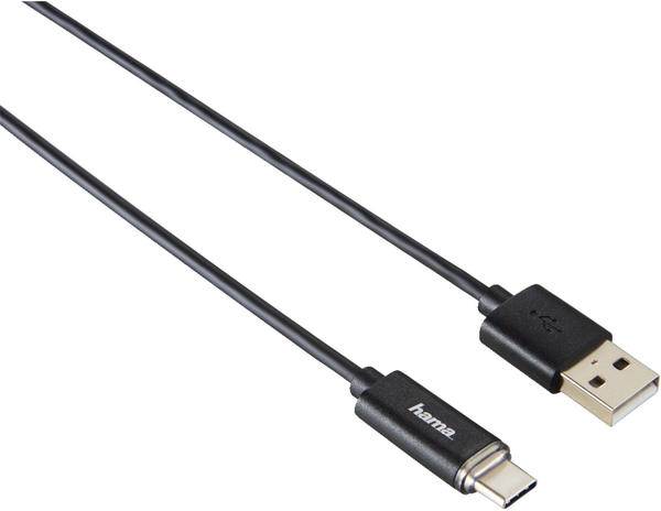 Hama USB-C Kabel mit LED 1,0m