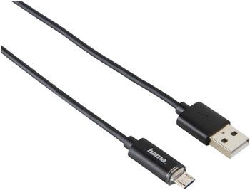 Hama micor USB Kabel mit LED 1,0m